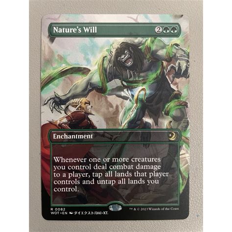 MTG Wilds Of Eldraine WOE R0082 Natures Will Anime Shopee Malaysia