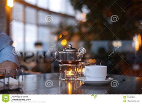 Tea Ceremony In The Cafe Stock Photo Image Of Enjoy 101207012