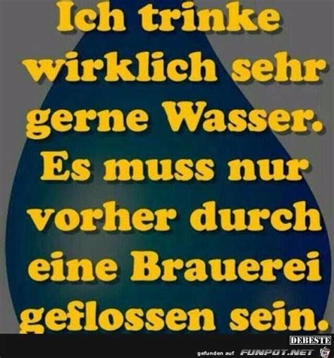 Ich Trinke Wirklich Sehr Gerne Wasser Humor Funny Humour