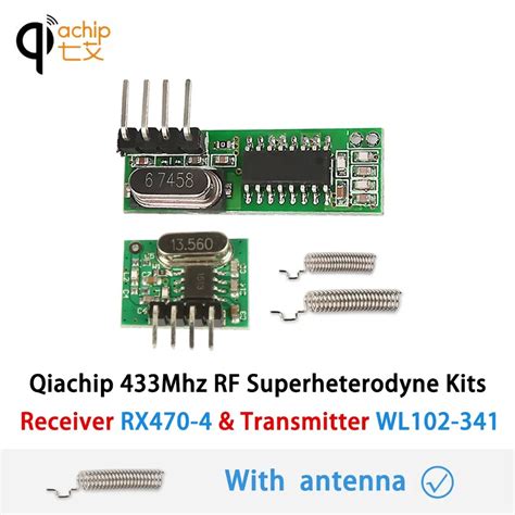 Qiachip Mhz Rf Receiver Transmitter Superheterodyne Ask Ook Module