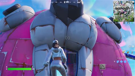 【フォートナイト】巨大なピンクのクマちゃんの頭の中で5秒間エモートする【fortnite】 ゲームウィズ