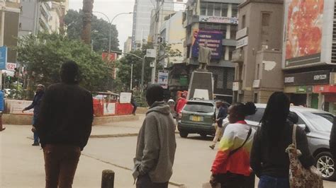 CURRENT SITUATION In CBD Nairobi Its Serious EMPTY Streets Awaits BABAS