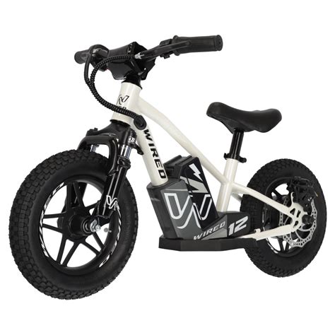 Wired 12 Inch Mkii Electric Balance Bike Pearl White Motoheaven