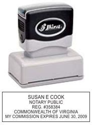 VIRGINIA Pre Inked Notary Stamp