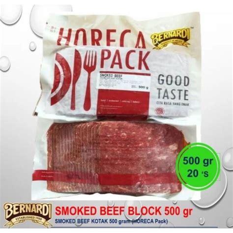 Jual Smoked Beef Blok Kotak Bernardi Gr Shopee Indonesia