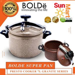 Jual BOLDE SUPERPAN PANCI PRESTO COOKER 7 L SUPER PAN GRANITE SERIES