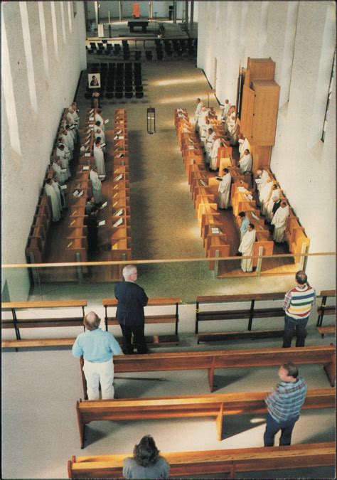 Postcard Abbey of Gethsemani, Monks in Choir, Trappist KY