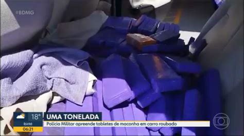 Vídeo Polícia Militar apreende cerca de uma tonelada de maconha em