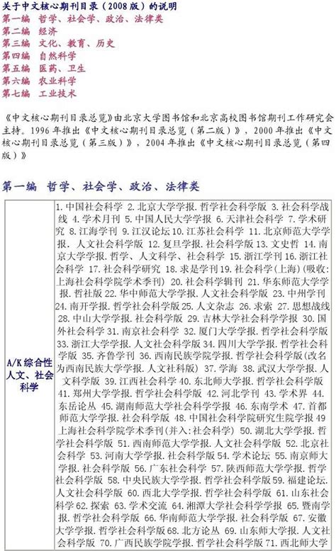 北大中文核心期刊2008版word文档在线阅读与下载无忧文档