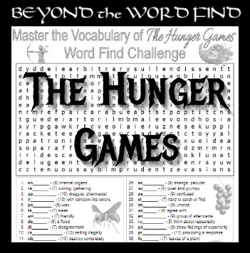 The Hunger Games Prereading Vocabulary Quiz Worksheet Test Review