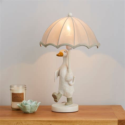 Darcy resin duck white table lamp – Artofit