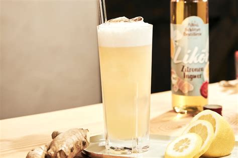 Erfrischender Zitronen Ingwer Peach Fizz Einfach Zubereitet