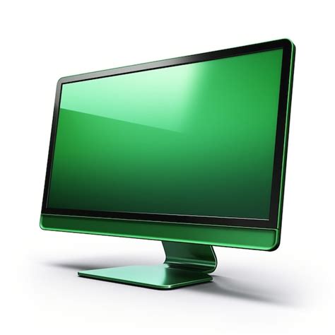 Premium Photo | A green monitor with a black screen that says quot ...