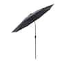 FLAME SHADE 10 Ft Aluminum Market Push Button Tilt Patio Umbrella With