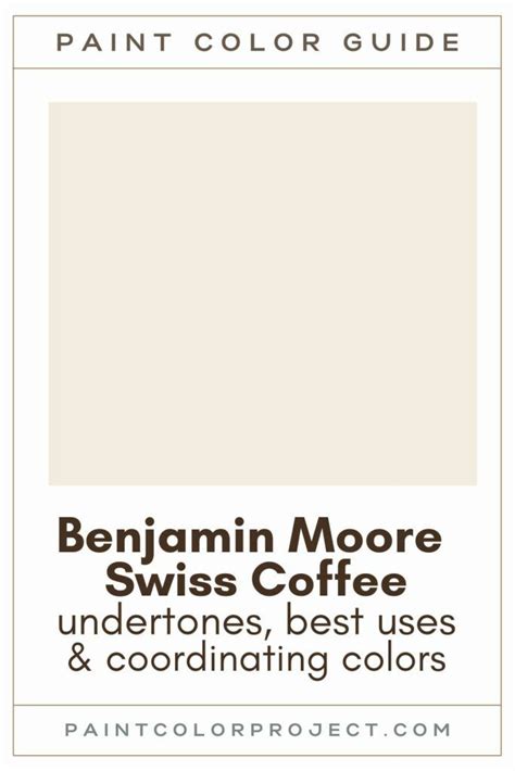 Benjamin Moore Swiss Coffee Swiss Coffee Paint Color White Paint