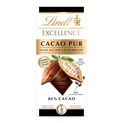 Lindt Excellence Cacao Pur Edelbitter Schokolade 80 G Tafel Ganz