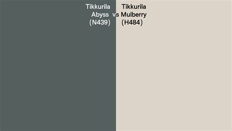 Tikkurila N439 Abyss Vs H484 Mulberry Side By Side Comparison