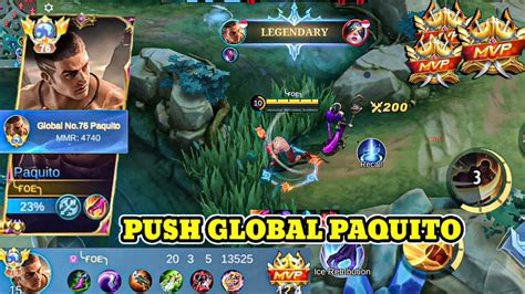 PUSH GLOBAL PAQUITO AKHIRNYA MASUK GLOBAL PAQUITO LANGSUNG BANTAI