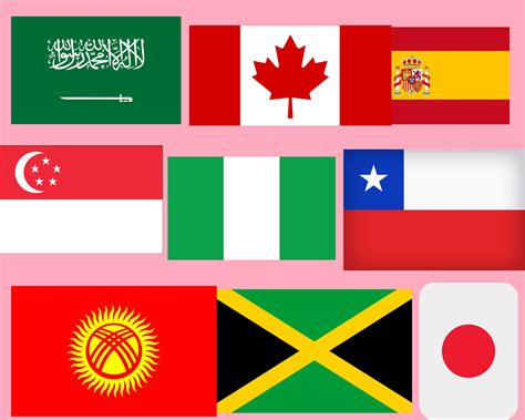 Designs Flags Of The World Svg Bundle Country Flag Svg Pdf America