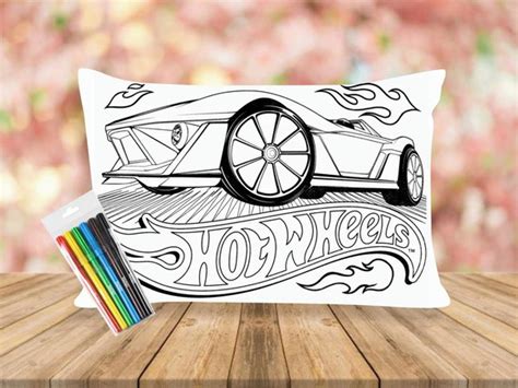 Almofada Hot Wheels Para Colorir Produtos Elo