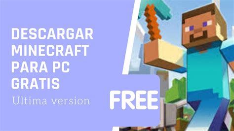 Descargar Minecraft Para Pc Gratis Ultima Version En Espa Ol Y