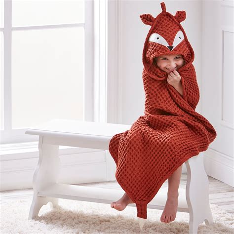 Fox Waffle Weave Hooded Towel Michaels