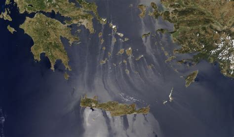 The Aegean Sea And Mediterranean Sea Earth Images