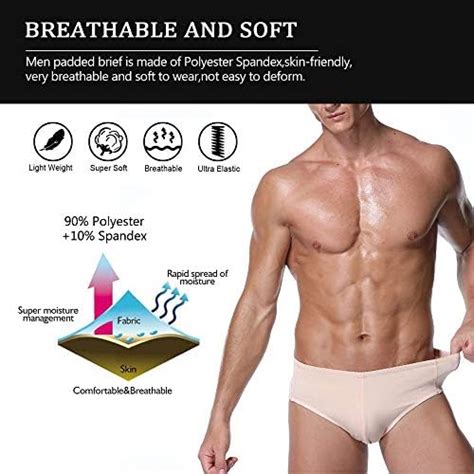 Amazon Nonecho Men Padded Underwear Briefs Boxers Men Butt Booster