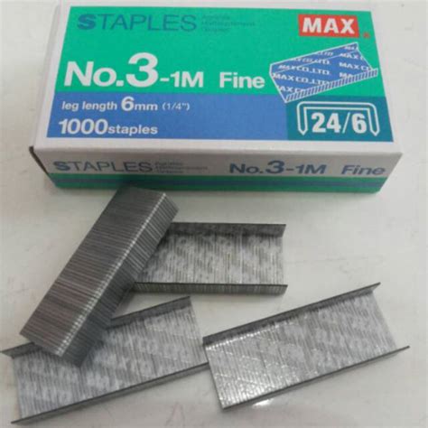 Jual Isi Staples Max Besar No3 1m Ecer Refill Stapler Max No 3