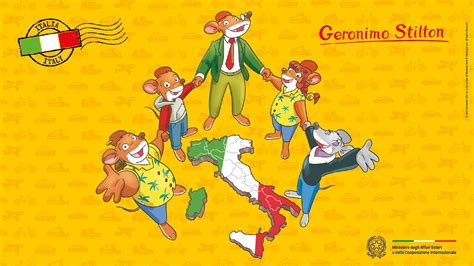 290382 Safe Official Art Geronimo Stilton Geronimo Stilton Thea Stilton Geronimo