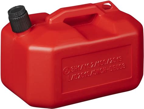 Pro Plus Jerrycan 10 Liter Kunststof Rood UN Gekeurd Laag Model