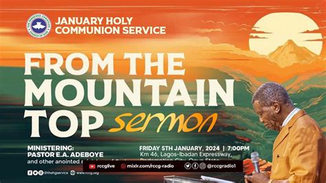 Pastor E A Adeboye Sermon January Holy Communion Service