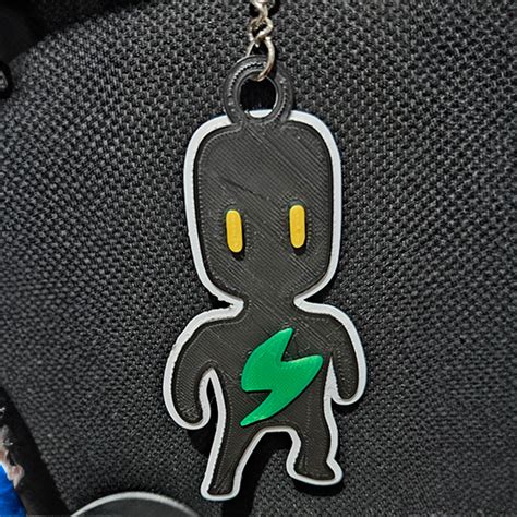 Stl File Stumble Guys Bolt Keychain Keychain Stumble Guys Bolt・3d