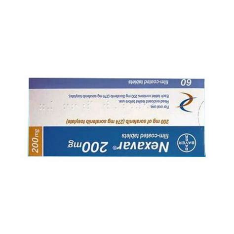 Nexavar 200mg Tablets For Hospital Packaging Type Box At Rs 411