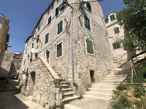 Street In The Old Town Of Sibenik Stock Image Image Of Alley Stairs