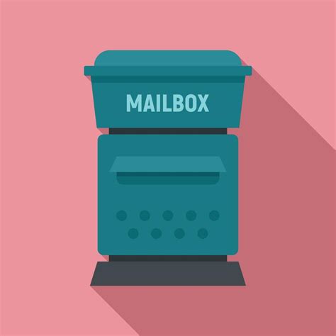 Mailbox Icon Flat Style 14622115 Vector Art At Vecteezy