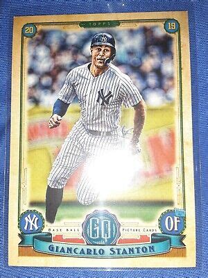 GIANCARLO STANTON 2019 Topps Gypsy Queen GQ Logo Swap 10 New York