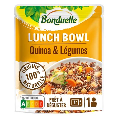 BONDUELLE Lunch bowl quinoa et légumes 1 personne 250g pas cher Auchan fr