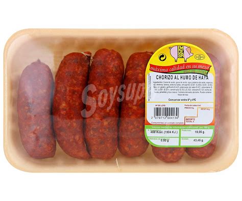 Emcesa Bandeja Con Chorizos Al Humo De Haya Elaborados Sin Gluten