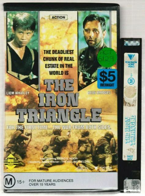 RARE VHS VIDEO Tape THE IRON TRIANGLE Big Box Ex Rental Roadshow