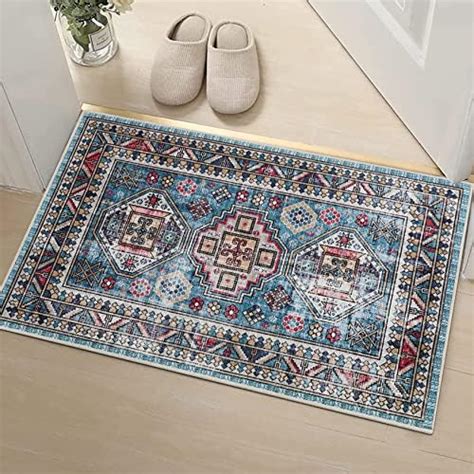 Falflor Tapis tribal vintage 61 x 91 cm tapis d entrée antidérapant