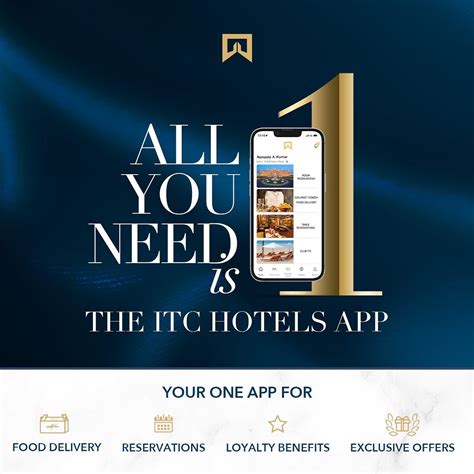 ITC Hotels on Twitter: "Get the all new ITC Hotels App - your One App ...