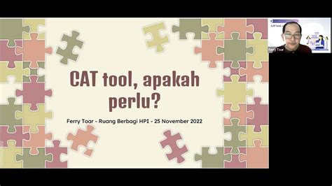 CAT Tool Apakah Perlu Ruang Berbagi HPI Ferry Toar YouTube