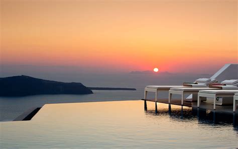 Swim Over a Volcano in Santorini's Largest Infinity Pool