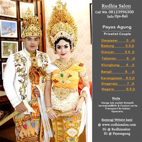 Harga Payas Agung Profesional Salon Wedding Di Bali