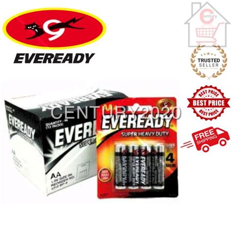 EVEREADY AA AAA Battery Super Heavy Duty R6 AA AAA Battery 1215 BP4