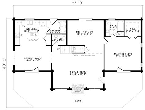 Mountain Retreat First Floor Plan SDL Custom Homes