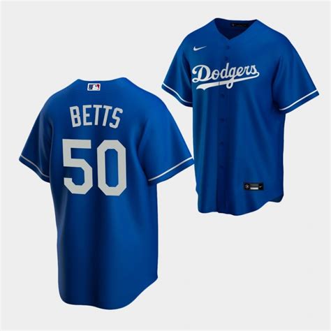 Mookie Betts Dodgers Royal 2020 Replica Jersey Alternate