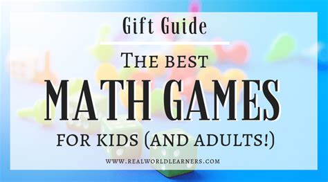 Best Math games to help kids enjoy learning - a gift guide ⋆ R.E.A.L ...