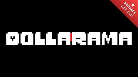 Dollarama Undertale Logo Text Effect Generator